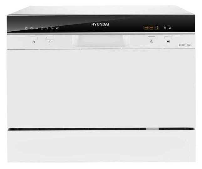 Myčka nádobí Hyundai DTC657DW8F / přední panel / 6 sad / bílá Varianta: ivi2