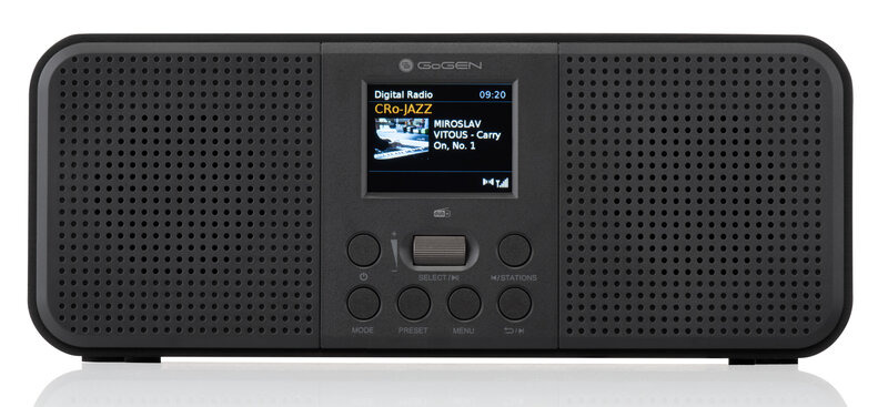 Radiopřijímač s DAB+ GoGEN DAB 800 BTC / 4 W / černá Varianta: ivi1