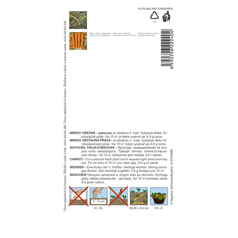 422242 Mrkev karotka Marquette 2,5g / 1703