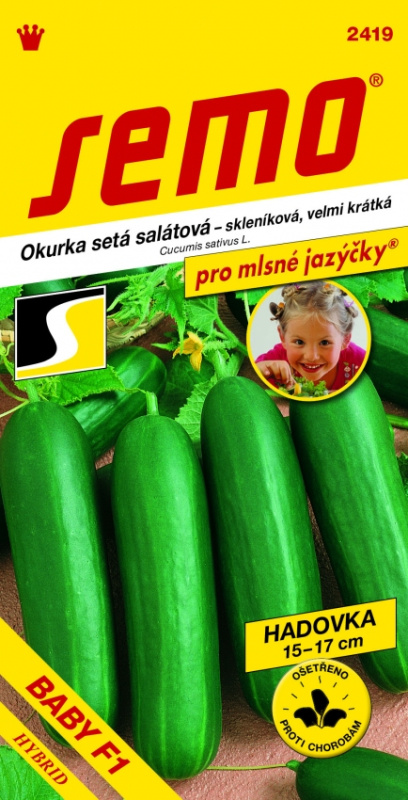 SEMO Okurka sklen. - Baby F1 kr 10s - série JAZÝČKY