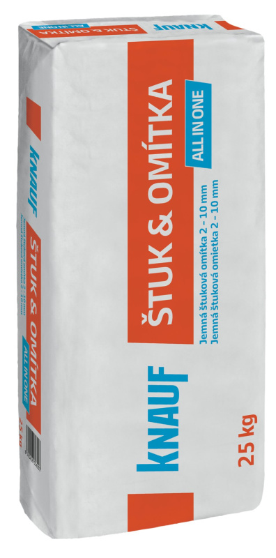 Štuk a omítka Knauf all in one 25 kg