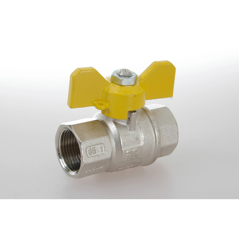 Plnoprůtokový kulový plynový kohout 1/2", motýl