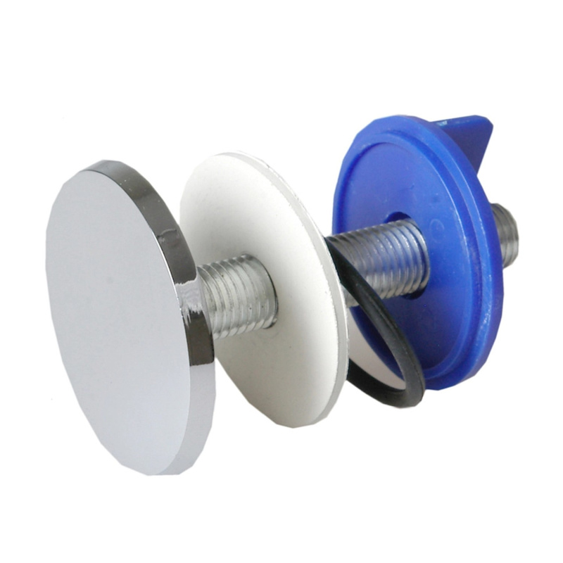 Umyvadlová záslepka mosaz průměr 50 mm, chrom