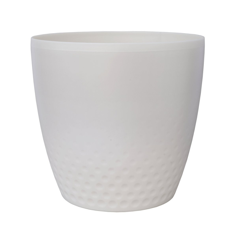 Plastia Obal na květináč Perla Ø 14 cm, béžový