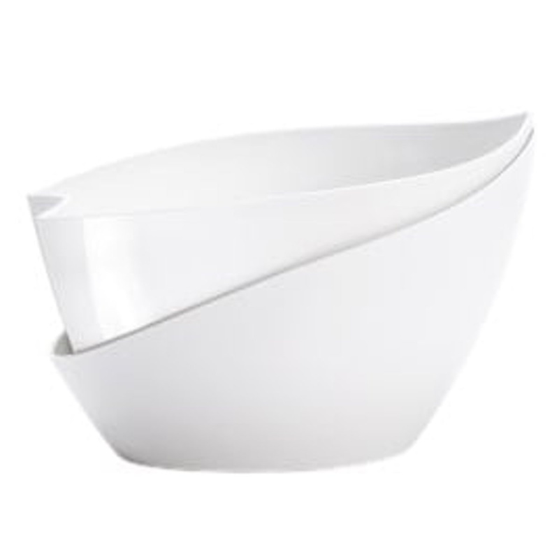 Plastia Samozavlažovací květináč Doppio 21,5×14 cm, bílý