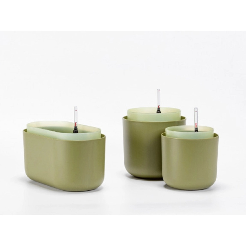 Plastia Samozavlažovací truhlík Tolita zelená pr. 16,6 cm