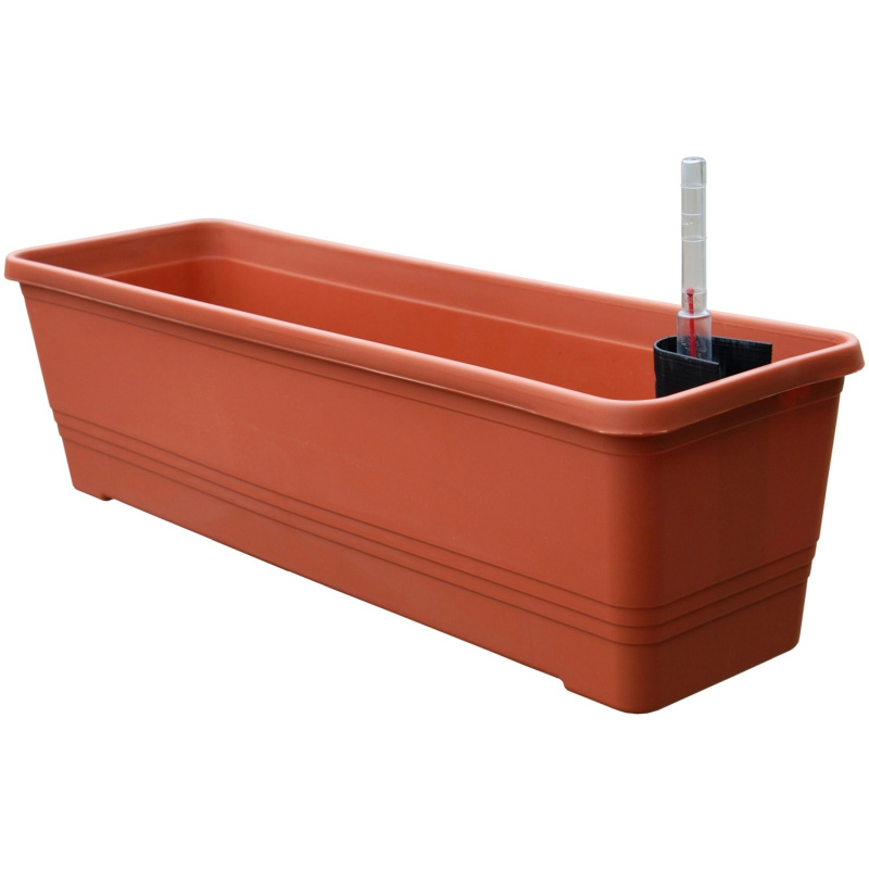 Plastia Samozavlažovací truhlík Bergamot terakota 50 x 19,5 x 16,5 cm