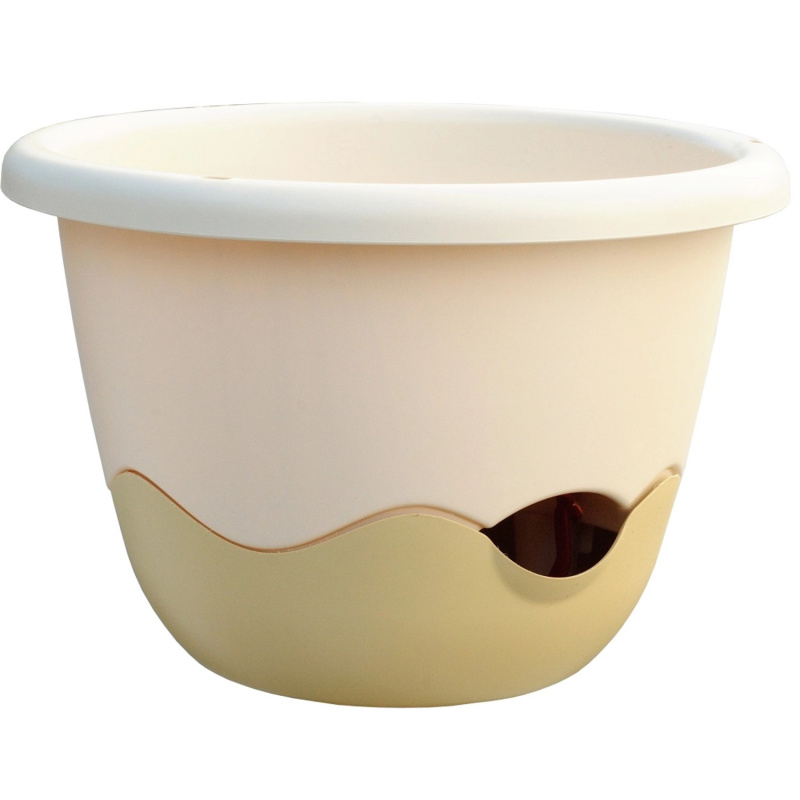 Plastia Květináč se závěsem Mareta slonová kost průměr 25 cm