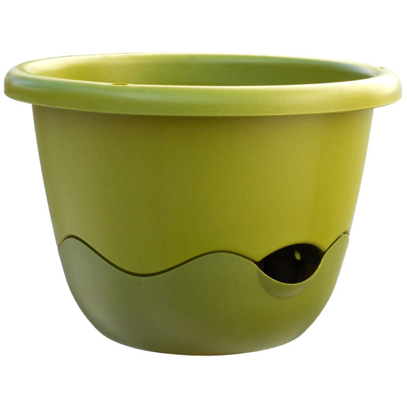 Plastia Květináč se závěsem Mareta zelená průměr 25 cm