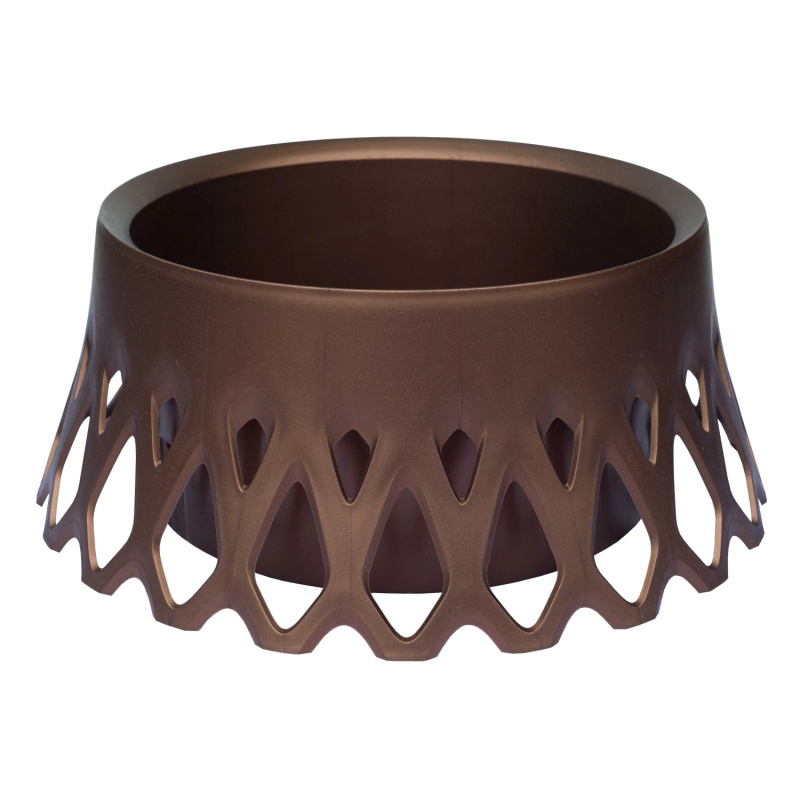 Plastia Samozavlažovací květináč Roseta bronzový pr. 400 mm