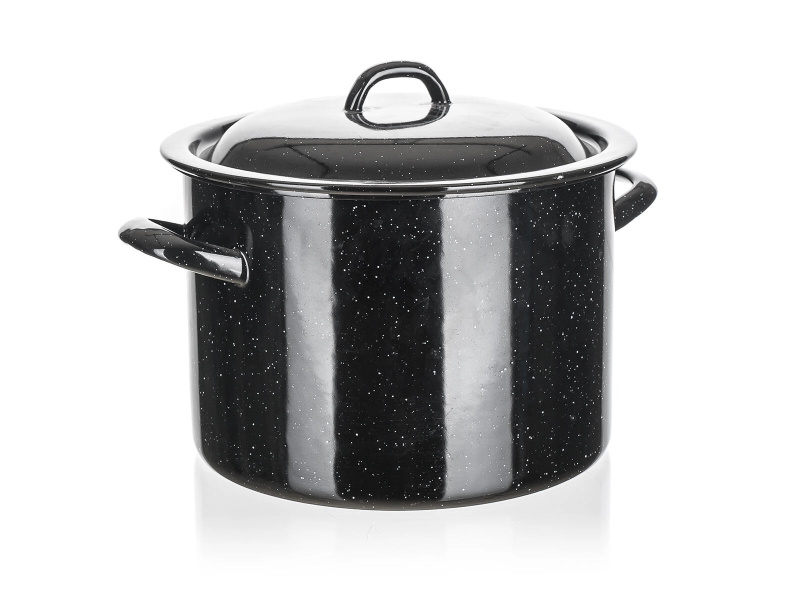 Smaltovaný hrnec s poklicí 3 l, 18 cm