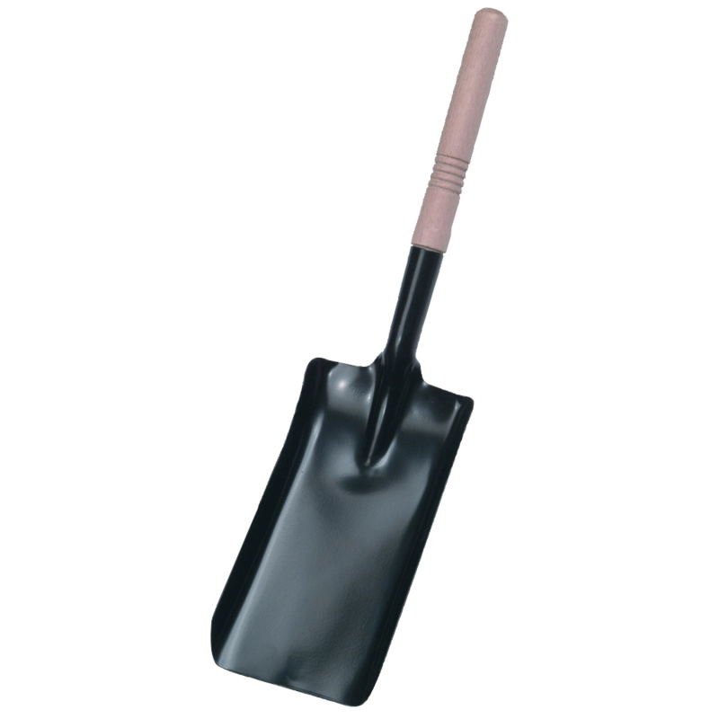 Lopatka na uhlí s lakovanou dřevěnou rukojetí 41,5 cm