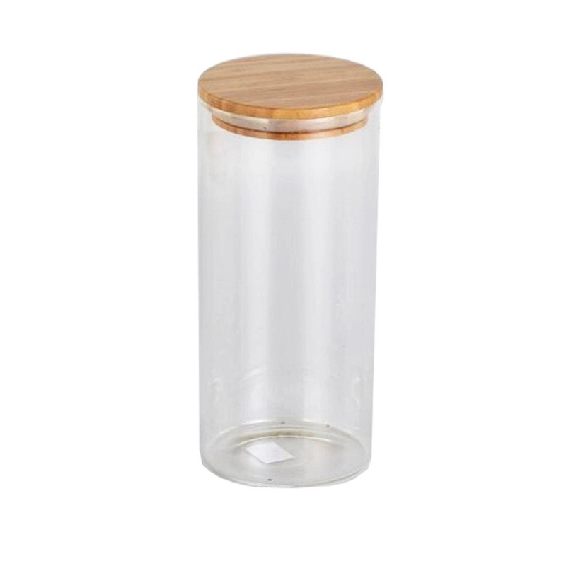 M.A.T. dóza kulatá skl.+bambus víčko 1,3 l
