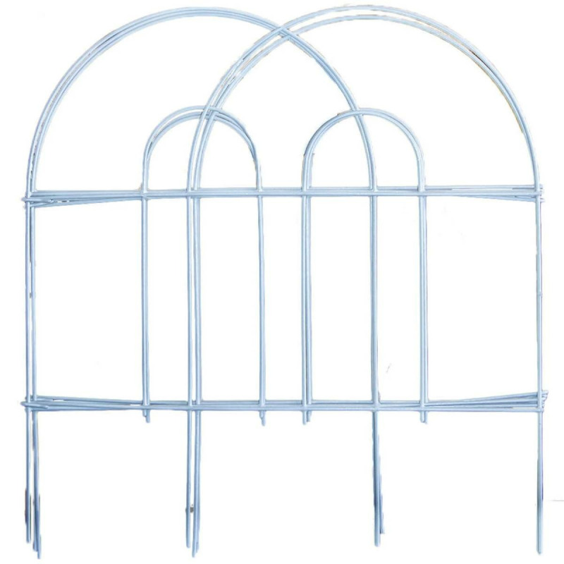 Zahradní plůtek 45 cm x 3 m bílá (7 ks) MA409903