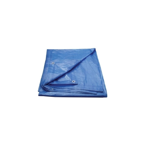 Plachta s oky ECONOMY, modrá, 2 x 3 m, 70 g/m2