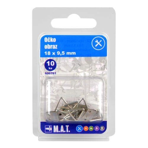 Závěsné háčky na obrázky 10 ks 18 × 9,5 mm