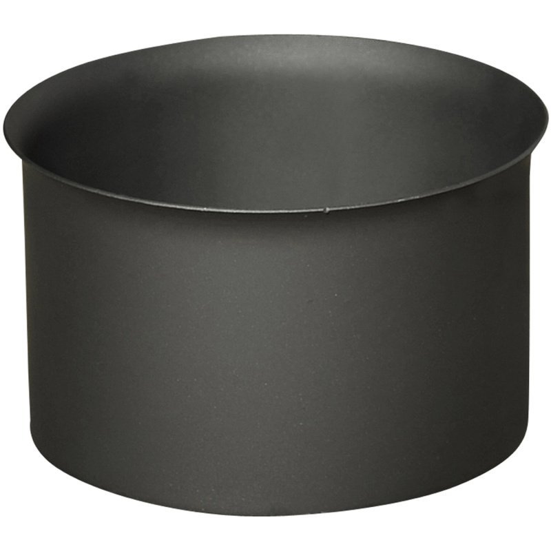 Zděř kouřová silnostěnná černá, pr. 130 mm