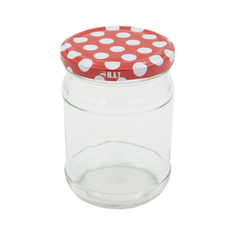 Zavařovací sklenice Twist 66, 250 ml + víčka Tečka (10 ks)
