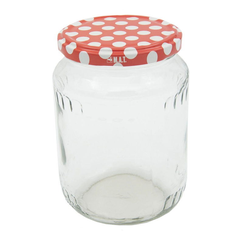 M.A.T. sklenice zavařovací TWIST 82 + víčka PUNTÍK 8ks x 720ml