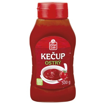 Fine Life Kečup ostrý 500 g