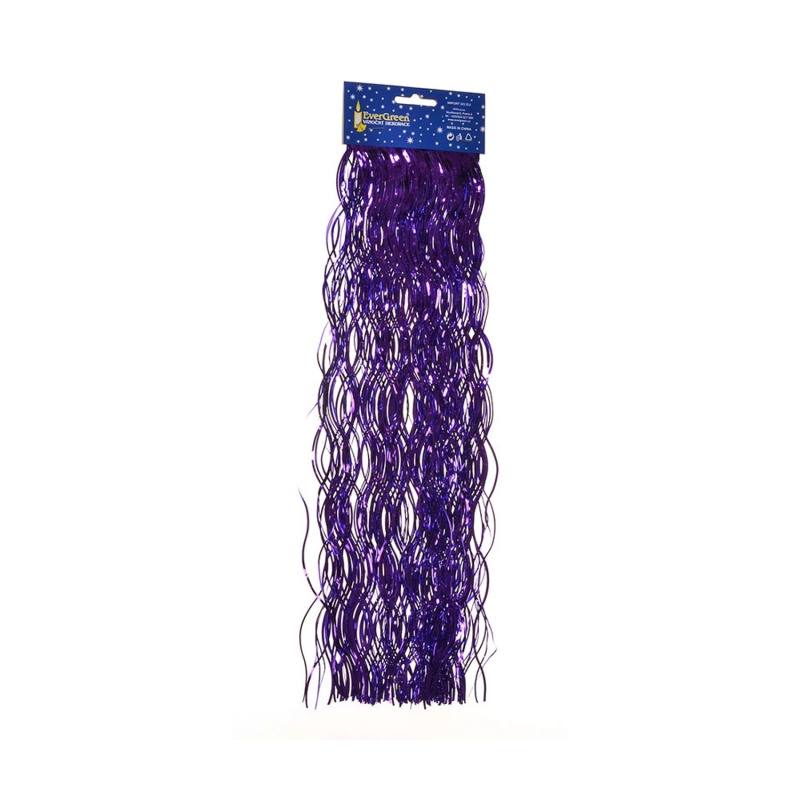 Lameta vánoční lesklá, fialová