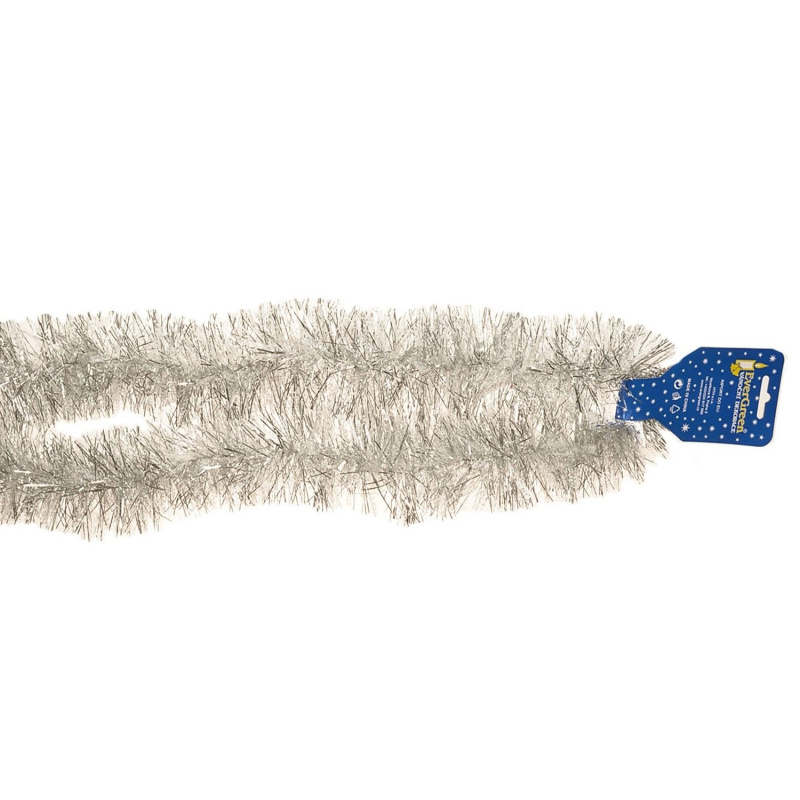 EverGreen Řetěz fóliový, stříbrná, pr. 9 cm, délka 200 cm