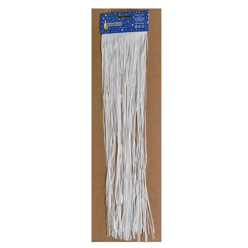 EverGreen Lameta fóliová, lesklá, jemný střih, bílá, 50 cm