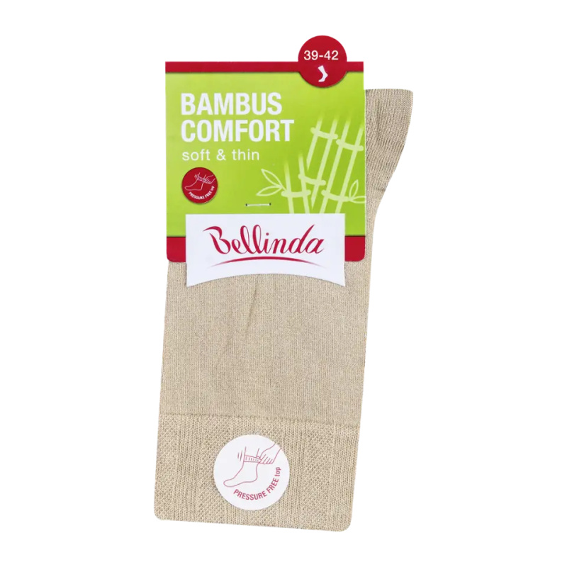 Dámské ponožky BAMBUS COMFORT soft-thin - BELLINDA béžová 39-42