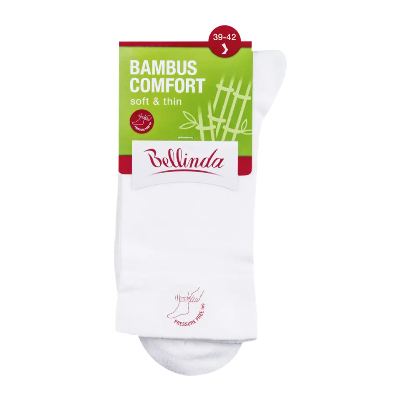 Bellinda BAMBUS Comfort vel. 39–42 dámské ponožky bílé