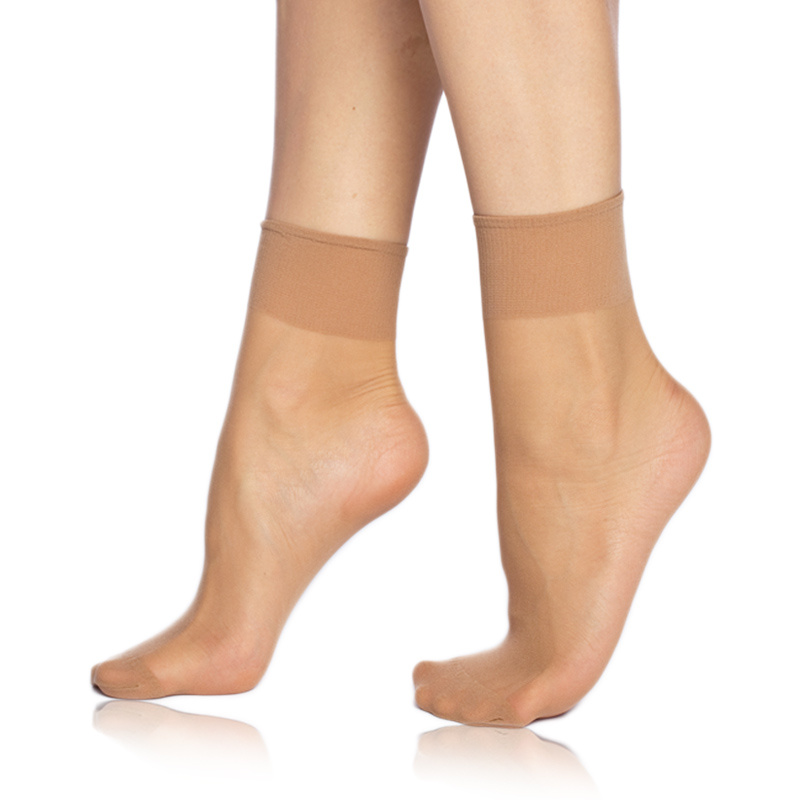 Dámské silonkové ponožky DIE PASST 20 DEN SOCKS 2 PACK - BELLINDA UNI amber