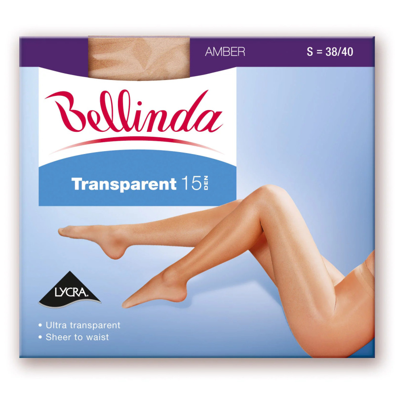 Punčochové kalhoty TRANSPARENT 15 DEN - BELLINDA L almond