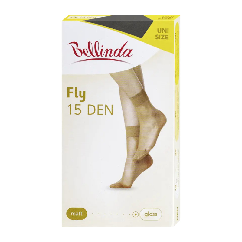 FLY SOCKS 15 DEN - Dámské silonkové ponožky - černá UNI
