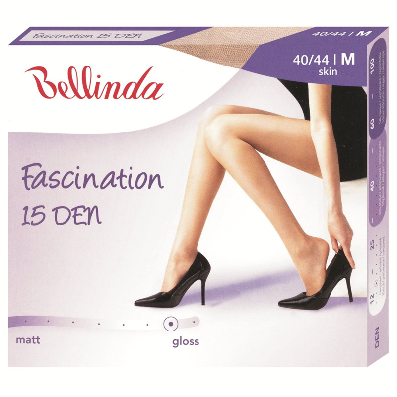 Punčochové kalhoty FASCINATION 15 DEN lesklé - BELLINDA almond M