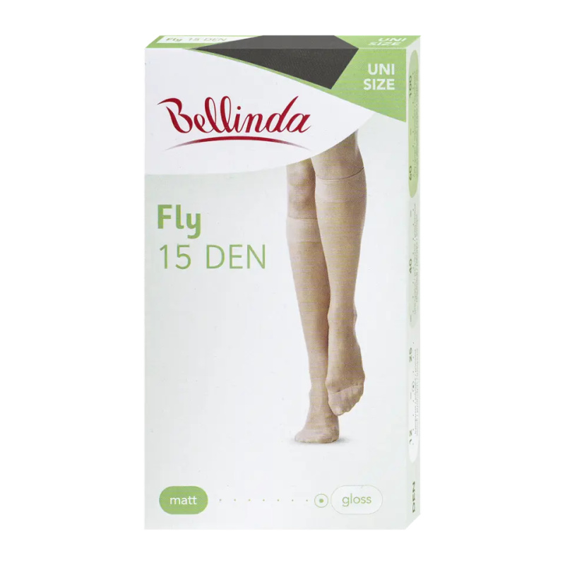 Bellinda Silonkové podkolenky FLY 15, černé, vel. UNI
