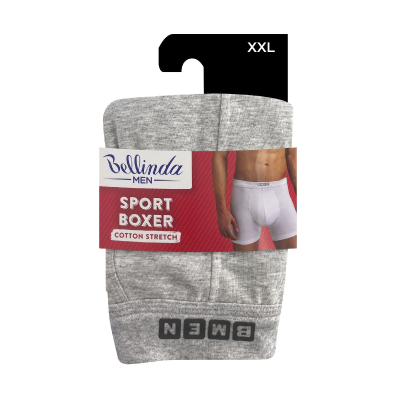 Pánské boxerky Bellinda šedé (BU858445-029) XXL, trenky / trenýrky