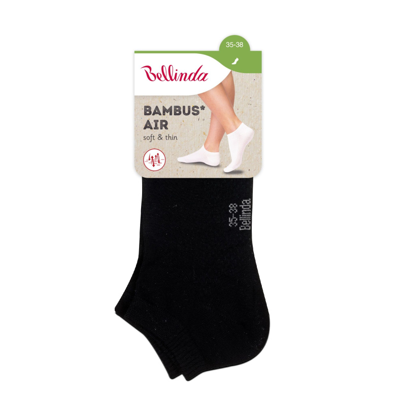 Bellinda Dámské bambusové ponožky černé, velikosti 35–38