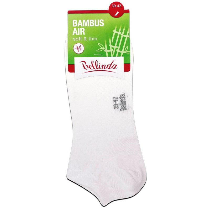 Bellinda Dámské bambusové ponožky bílé, velikosti 39–42