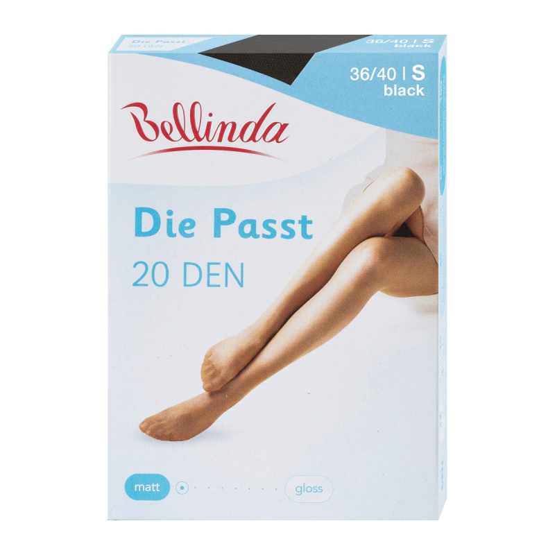 Bellinda Punčochové kalhoty DIE PASST 20 DEN, černé, vel. S