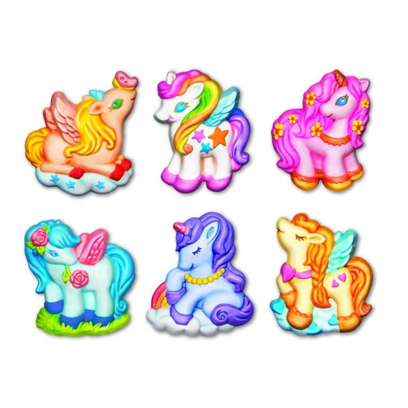 4M Sádrová magnetka jednorožec