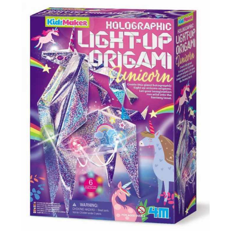 4m svítící origami jednorožec