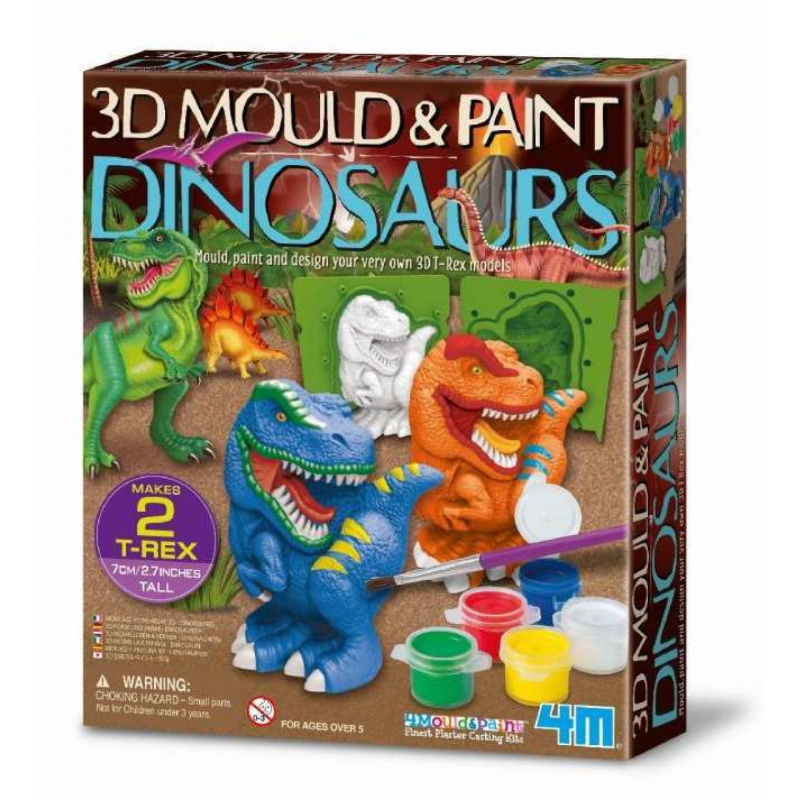4M Výroba a malování - 3D dinosauři