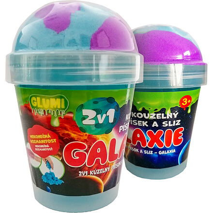 GLUMI 2v1 Kouzelný písek a sliz Galaxie, více druhů