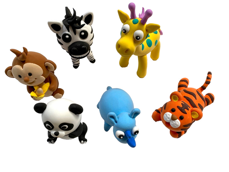 Samotvrdnoucí modelovací hmota – zvířátka