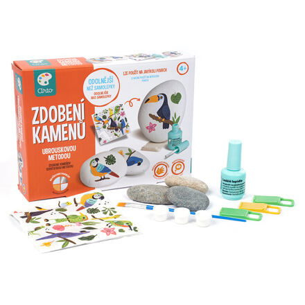 Mac Toys Zdobení kamenů ubrouskovou metodou