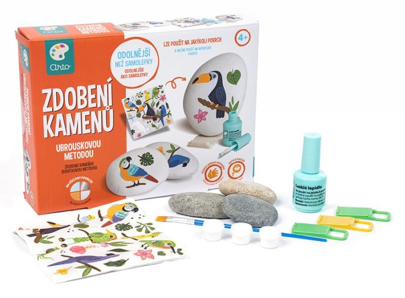 Mac Toys Zdobení kamenů ubrouskovou metodou