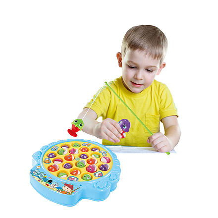 MAC TOYS Hra Hladové rybičky sada Chytání rybiček set se čtyřmi pruty
