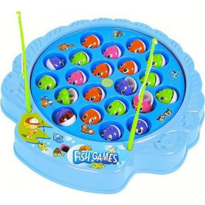 MAC TOYS Hra Hladové rybičky sada Chytání rybiček set se čtyřmi pruty