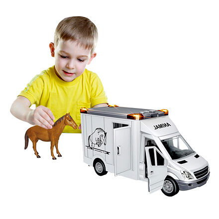 MAC TOYS Vůz transport koní