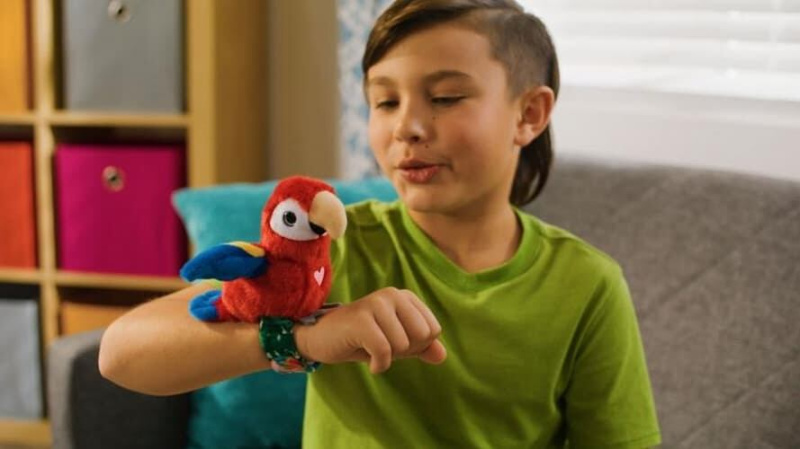 STEPPOS Happy Yappers Papoušek - červený