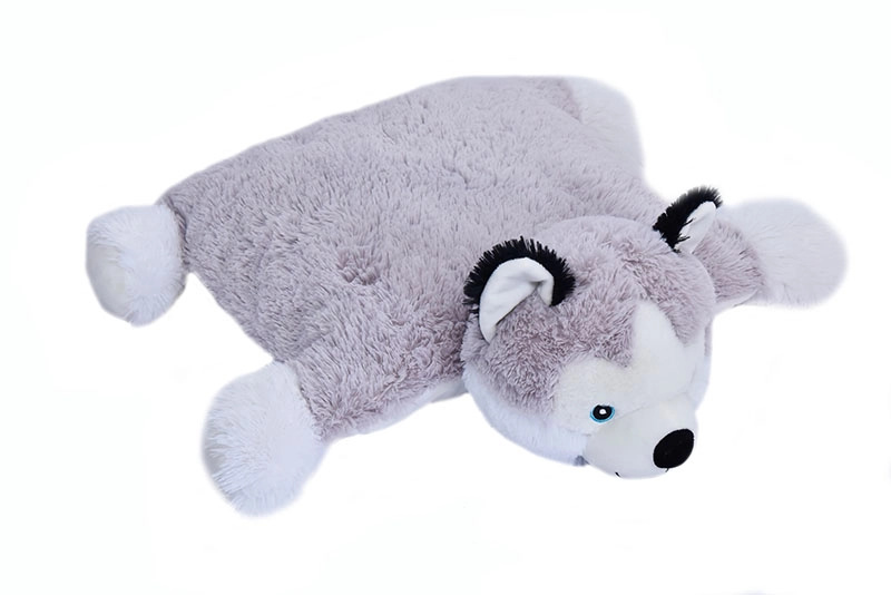 Sunday plyšový polštář Husky 39x25